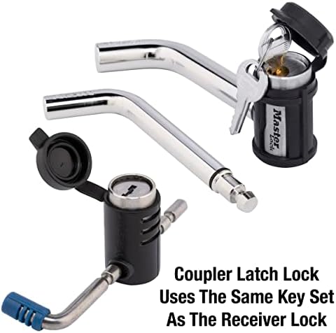 Master Lock 2848DAT Key Alike Set with Receiver and Coupler Latch Locks, 2-Piece Set