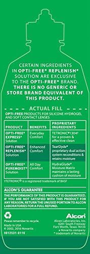 OPTI-FREE Replenish Multi-Purpose Contact Lens Solution, 10 Fl Oz