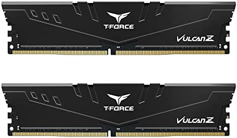TEAMGROUP T-Force Vulcan Z DDR4 16GB Kit (2x8GB) 3200MHz (PC4-25600) CL16 Desktop Memory Module Ram (Gray) - TLZGD416G3200HC16CDC01