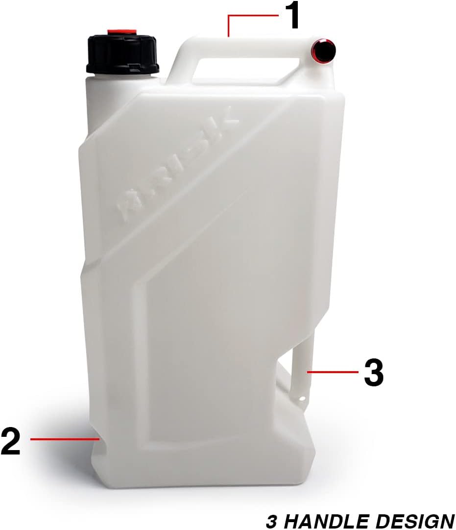 Risk Racing (00389) EZ5-5 Gallon Utility Jug (No Hose Bender or Floor Mount) White