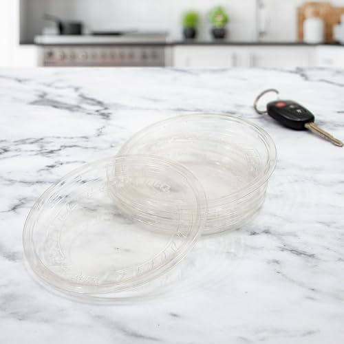 Solo LG8R-0090 Clear Overcap Lid Fits 8-32 oz PET Plastic Deli Container (Case of 500)