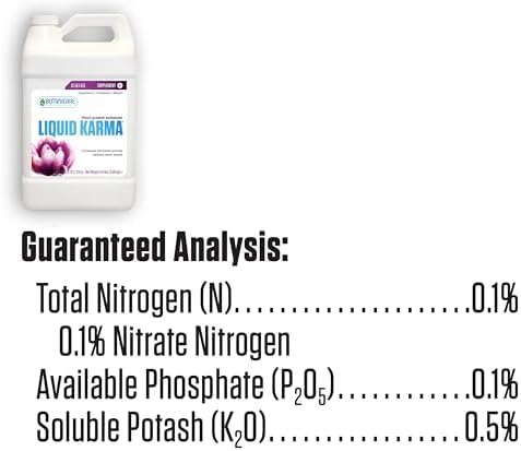 Botanicare Liquid Karma, Supplemental Nutrient, 0.1-0.1-0.5, 1 gal.