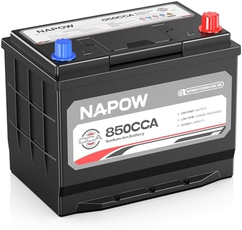 12V 70Ah Sodium Ion Car Battery, 1000CCA IP65 Waterproof Automotive Group Size 49 Battery for Car RV Marine