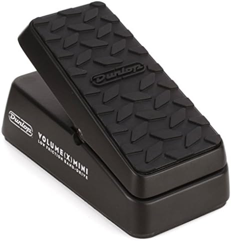 Jim Dunlop DVP4 Volume (X) Mini Pedal for Electric Guitars Bundle with 2-Pack of Pedal Patch Cables