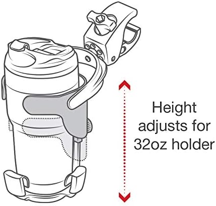 RAM Mounts Motorcycle Level Cup XL Drink Holder with Tough-Claw | Self-leveling holder for bottles and tumblers up to 32 oz
