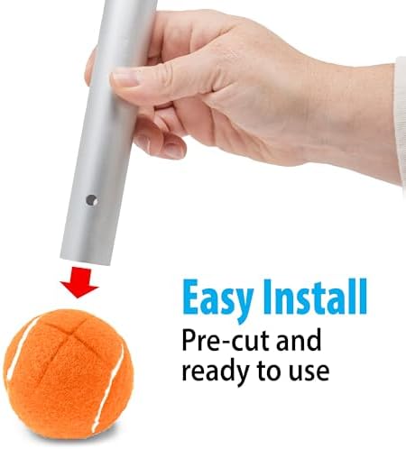 Top Glides Precut Walker Tennis Ball Glides (Orange)