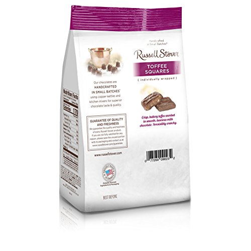 Russell Stover Milk Chocolate Toffee Squares Peg Bag, 5.4 Ounce