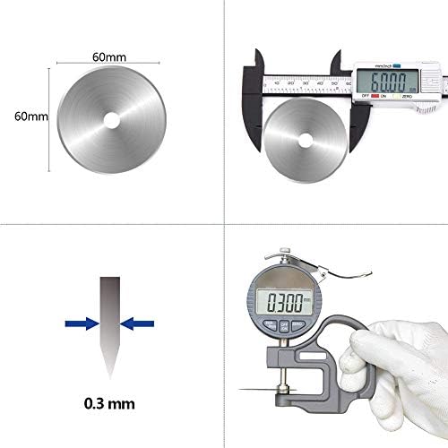 18mm Rotary Cutter Blades 10 Pack, Fits OLFA Rotary Circle Cutter Replacement for Quilting Scrapbooking Sewing Arts&Crafts, Sharp and Durable (18MM)