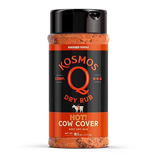 Kosmos Q BBQ Grill Spices & Seasonings Set, Father’s Day Gift for Him, 8 Flavor BBQ Rub Variety Pack with Cow Cover, Dirty Bird, SPG & More
