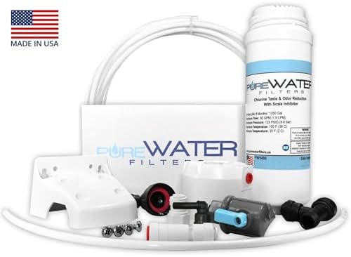 PureWater Filters Direct Water Line Plumb and Filter Kit with Keurig K2550 Plumbed Single Serve Commercial Coffee Maker and Tea Brewer