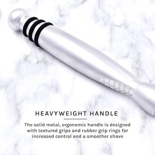 Taconic Heavyweight Sensor-Compatible Triple Blade Pivot Razor | Heavyweight Pivoting Handle Accepts Sensor And Sensor Excel Cartridges And Includes