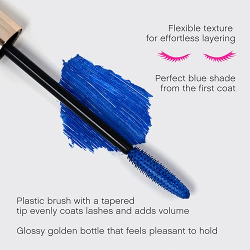 Vivienne Sabó Cabaret Premiere Black Mascara, Volume and Length, Defining, Curling, No Flaking, No Clumping, Smudge Proof, Washable, Cruelty-Free, Made in Europe, (01 Black), 0.3 Fl Oz, 1 Pack