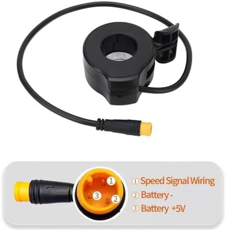 Alomejor Electric Scooter Thumb Throttle, Speed Control Finger Throttle Accelerator with Connector for Electric Scooters
