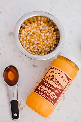 Amish Country Popcorn | Coconut Oil and Buttery Topping Bundle | 15 oz Coconut Oil and 16 oz Buttery Popcorn Topping | Old Fashioned