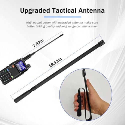 BAOFENG UV-5RM Ham Radio Handheld 10W Walkie Talkies Long Range 2 Way Radio | 2 Pack multi-band ham radio with 999CH, Chirp Prog cable