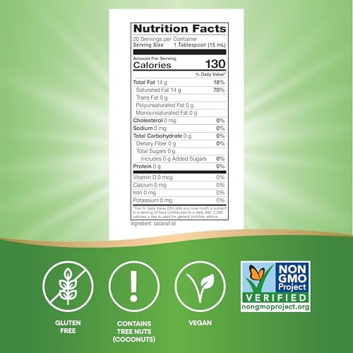 Nature's Way Liquid Coconut Oil, Oil for Cooking, Hexane-Free, 10 Fl Oz | Superior Flavor and Aroma, Stays Liquid, 13 g MCTs per Serving(1)