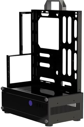PC Test Bench ATX Case Open Frame Computer Case, Upgraded Version Portable Chassis Bracket, Zinc Coated Steel Cases Shell