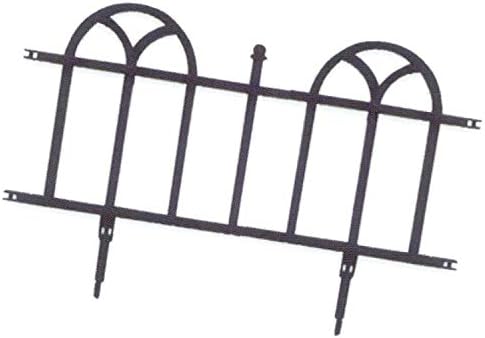Landscape Edging Pound In Decorative Edging (Looks Like Wrought Iron) Black, One 24-Inch Section