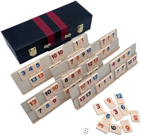 Deluxe Rummy with Wooden Racks in Attache Case