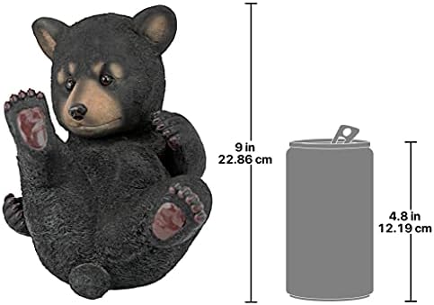 Design Toscano QM2594300 Roly-Poly Bear Cub Statue, Walking Bear,Full Color
