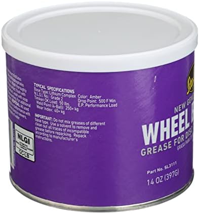 Sta-Lube SL3111 New Generation Wheel Bearing Grease for Disc and Drum Brakes - 14 wt. oz.