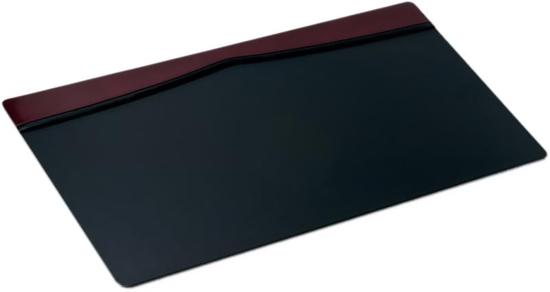 Dacasso Burgundy Leather 34" X 20" Top-Rail Desk Pad