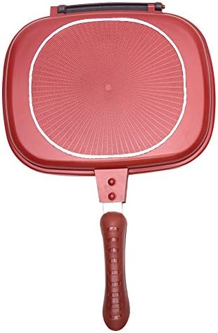 Square Double Sided Frying Pan, Kitchen Non-stick Baking Pancake Pan Omelette Trays, Indoor/Outdoor Camping Sandwich Toaster Grill, Cooks Toasties