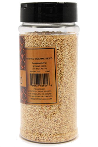 Gourmet Toasted Sesame Seeds by Its Delish, 9 Oz. Medium Jar