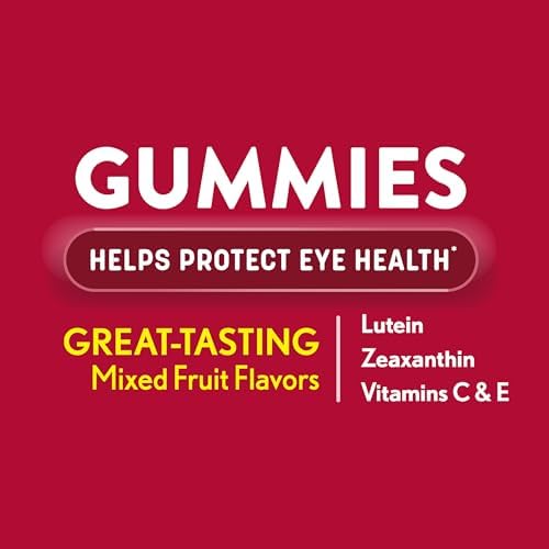 Ocuvite Eye Vitamin & Mineral Supplement, Gummy Multivitamin for Eyes, Zinc, Vitamin C & E
