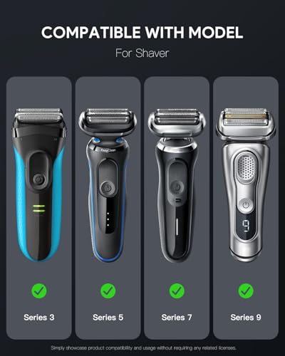 Yinke Case for Braun Series 3/ Series 5, 3040s, 3010S, 5018s, 5140s Electric Razor Shaver