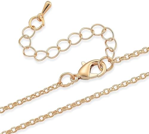 Blue and White Crystal Pendant Necklace in Goldtone 20 Inches
