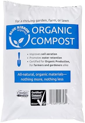Ribbon Organics OMRI Certified Organic Compost Size: 7.9 Gallons, 32-35 Pound Bag