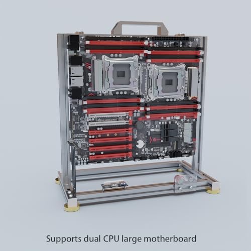 DIY Open Frame PC Chassis, Aluminum Computer Case, Supports ITX Motherboard, Excellent Cooling, Type-C Support