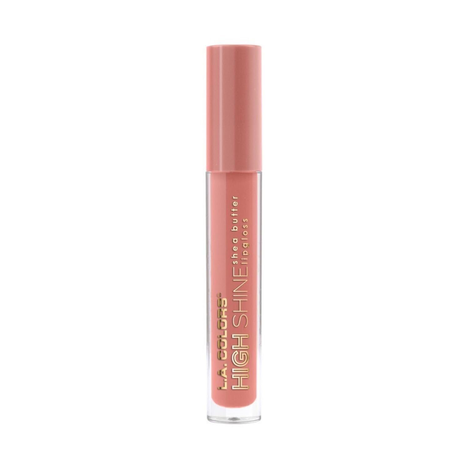 L.A. COLORS High Shine Shea Butter Lip Gloss, Baby Cakes, 0.14 Oz