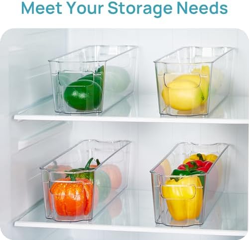 Vtopmart 4Pcs Clear Breastmilk Storage Bags Container in Freezer Fridge