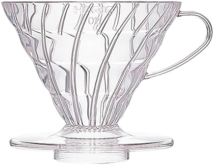 HARIO V60 Plastic Coffee Dripper, Size 02, Clear | Plastic