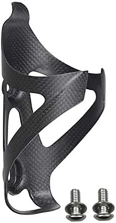 Water Bottle Cage, 3k Matte Full Carbon Fiber Lightweight and Strong Bicycle Water Bottle Holder Bike Cages Brackets - 1 Pcs