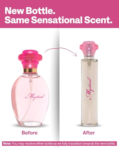 PB ParfumsBelcam Mystical Eau de Parfum Spray for Women – Sweet Fruity Floral Perfume with Citrus, Jasmine, Muguet