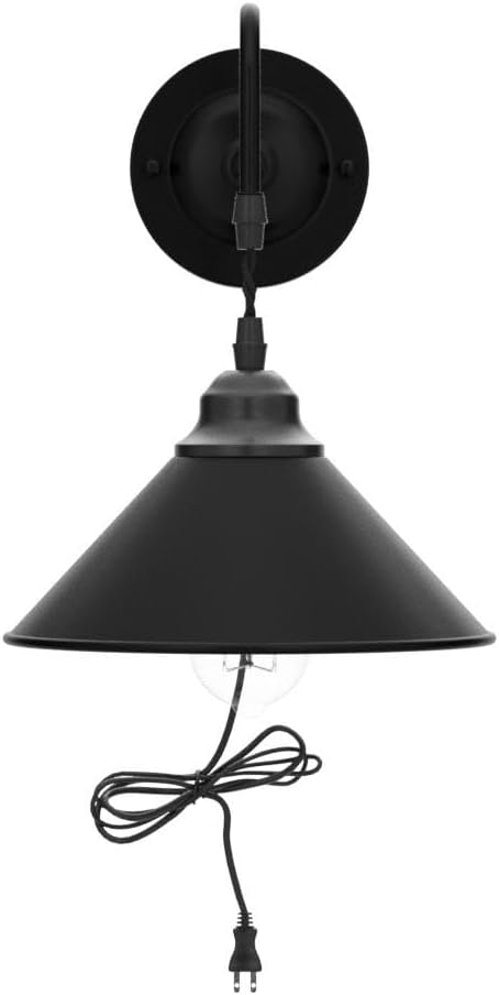 Plug in Wall Sconces, Vintage Plug in Wall Lamp Set of 2 with On/Off Switch