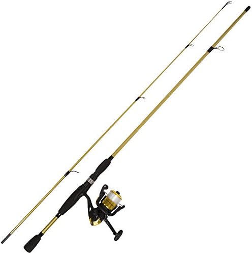 Fiberglass Fishing Pole - Strike Series 78-Inch Collapsible Rod and Spinning Reel Combo, EVA Handle, Pre-Spooled Reel, Fishing Gear for Catching Walleye, Bass, Trout, and More by Wakeman