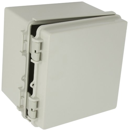 BUD Industries NBF-32014 Plastic Indoor NEMA ABS, 7.72" L x 7.72" W x 5.71" D, White