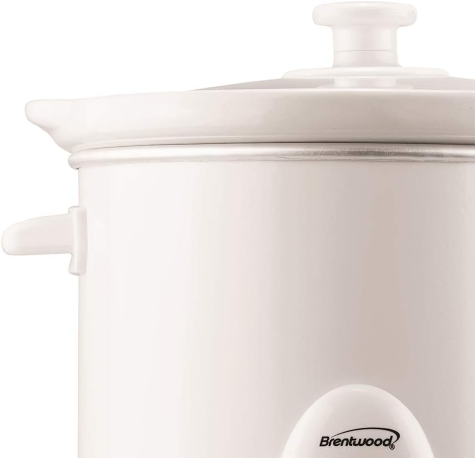 Brentwood SC-135W Appliances 3 quart Slow Cooker, White