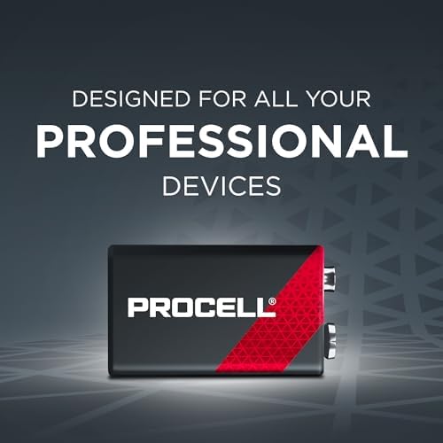 PROCELL 9V Alkaline Batteries for Smoke Detectors, 72 Count Bulk Pack | Professional-grade 9V for facilities, powers CO alarms, wireless mics
