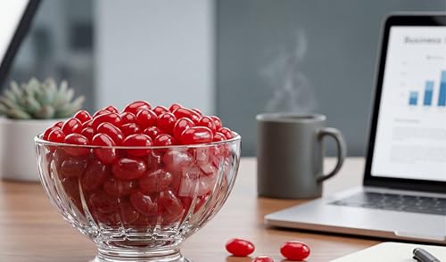 Cinnamon Jelly Beans 2 lbs Jumbo Extra Large Red Chewy Sweet Spiced Candy