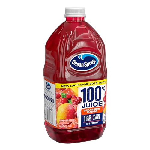 Ocean Spray 100% Juice, Ruby Red Grapefruit, 60 Ounce Bottle (Packaging May Vary)