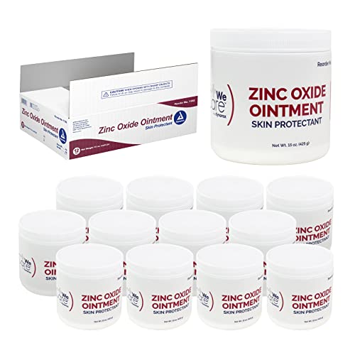 Dynarex Zinc Oxide Ointment, Protective Skin Barrier Ointment, Soothes, Prevents, & Relieves Chaffed Skin, and Irritation, White
