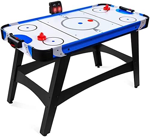 Best Choice Products 58in Mid-Size Arcade Style Air Hockey Table for Game Room, Home, Office w/ 2 Pucks, 2 Pushers, Digital LED Score Board