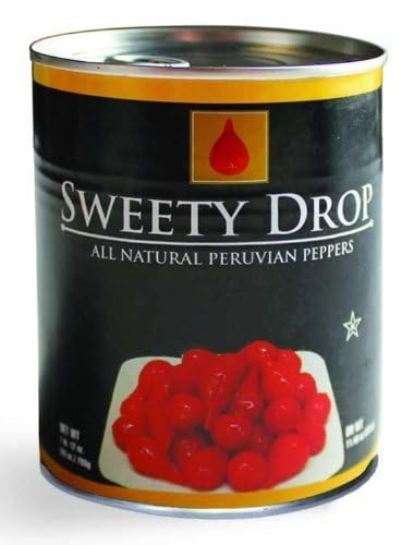 Artisan Specialty Sweety Drop Miniature Peppers 28 oz (Pack of 6) - Sweet & Spicy, Perfect for Salads, Pizzas, Pastas, Imported from Peru