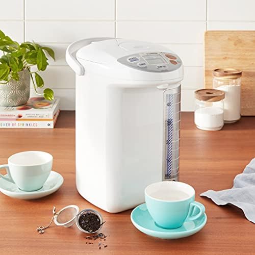 Zojirushi CD LFC50 Micom Water Boiler and Warmer, 5.0l, 169 Oz (White) | Four keep-warm settings, Quick Temp mode, timer, panorama gauge