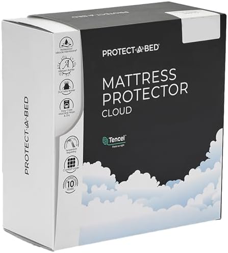 Protect-A-Bed Cloud Extra-Soft Tencel Waterproof Mattress Protector, Queen
